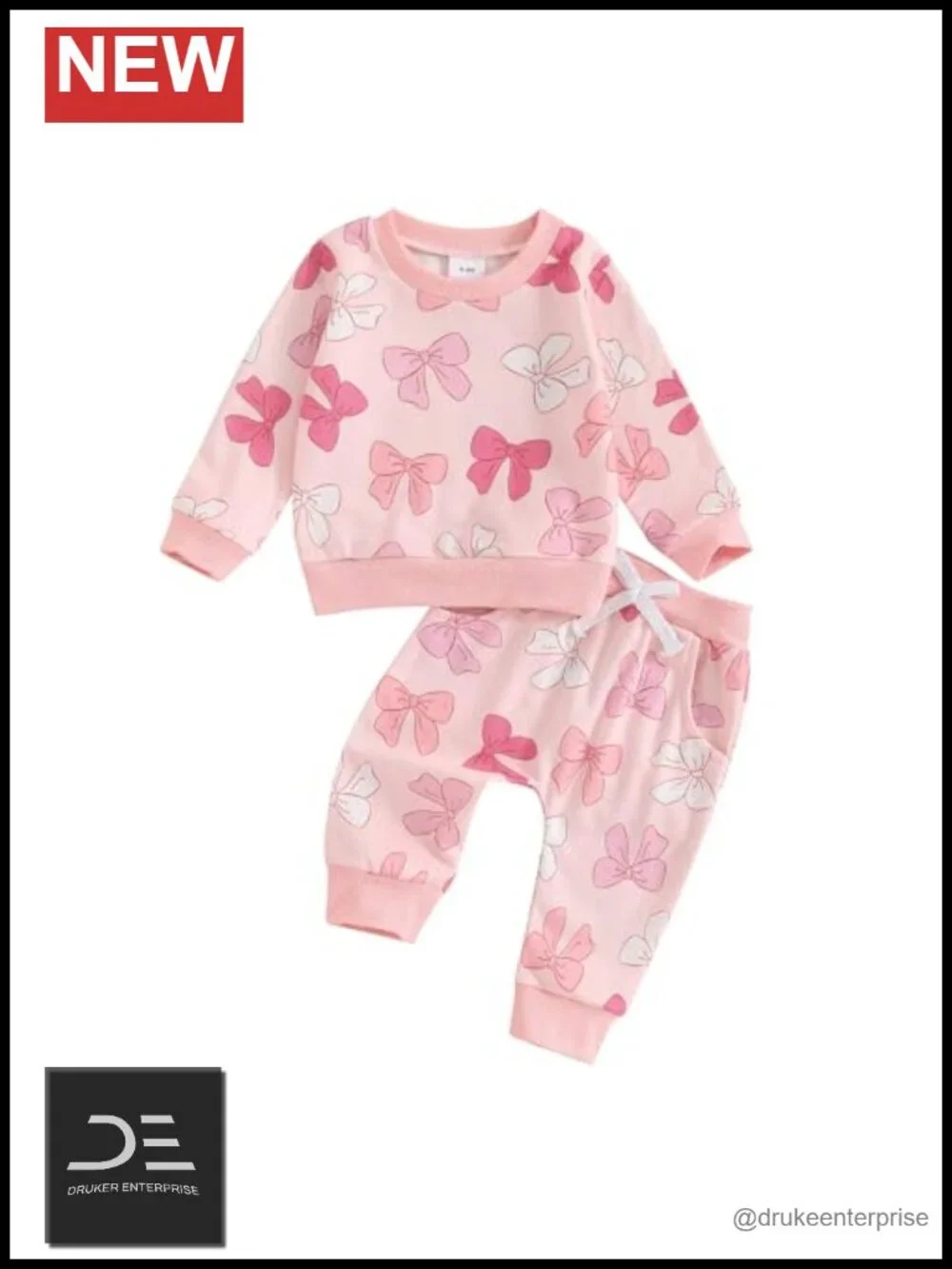 Toddler Girl 2 Piece Sweatshirt and Pants Set Long Sleeve Cotton Blend Fall